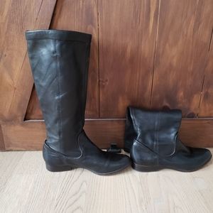 Frye Cindy slouch boots - black - sz 5.5